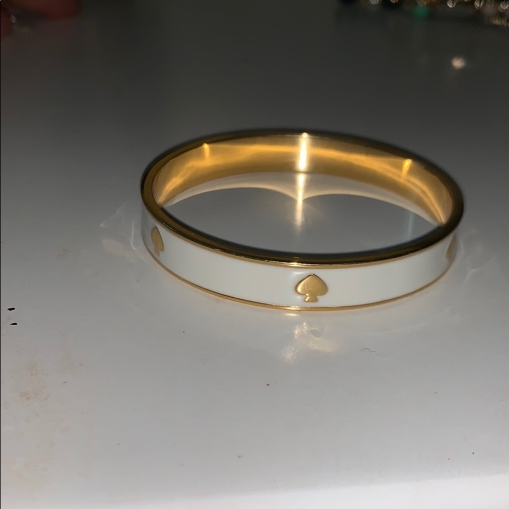 Kate spade gold and white bangle